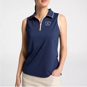 Walter Hagen Navy Sleeveless US Open Tank